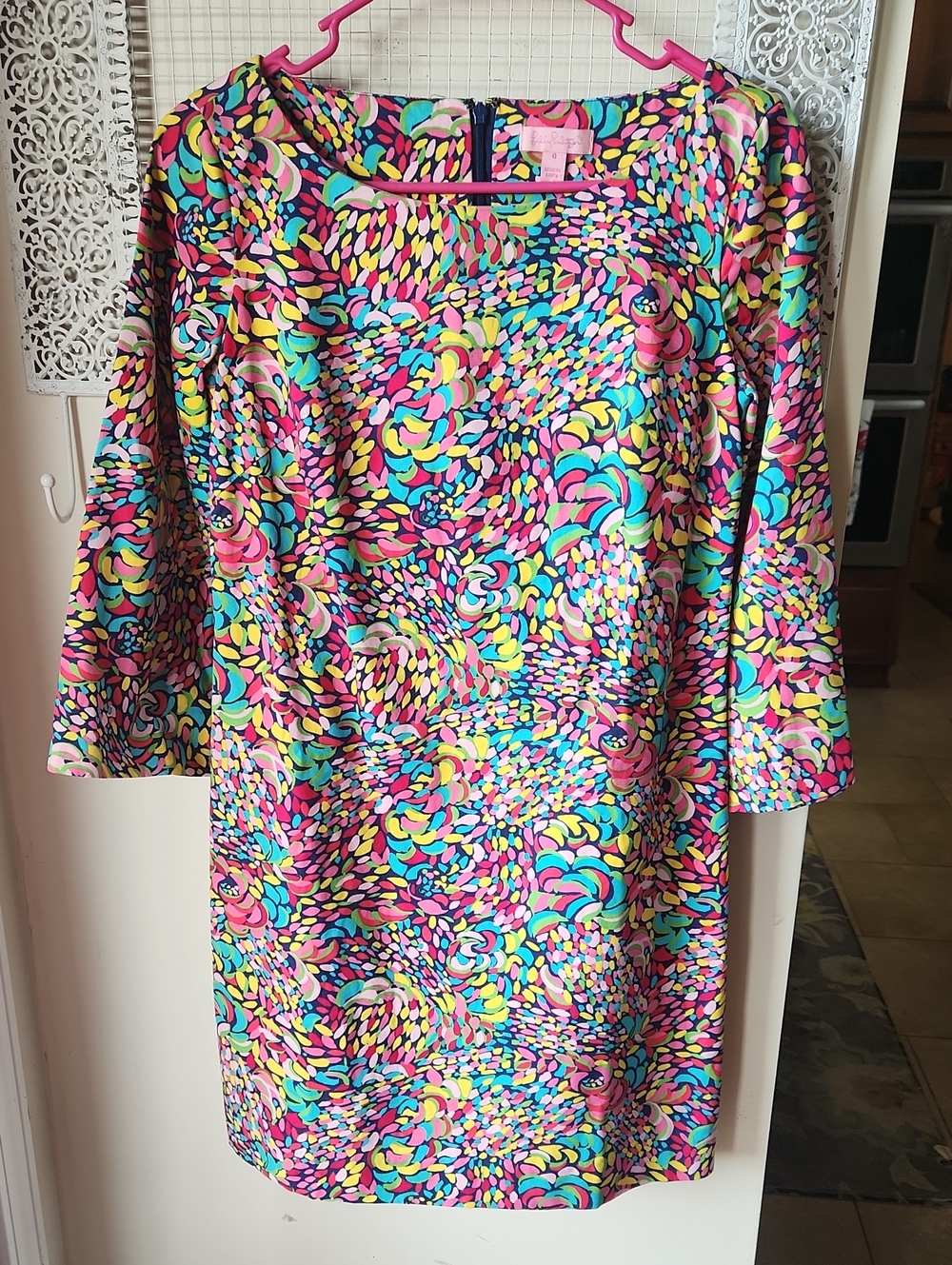 Lilly Pulitzer sz 0 Shauna Dress Booty Caw Shift cotton Mini Resort